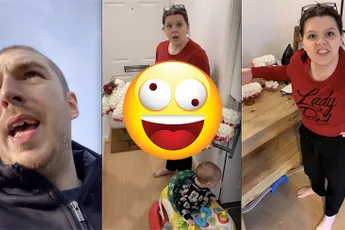 Vrouw absoluut niet blij met boeket bloemen voor Valentijnsdag