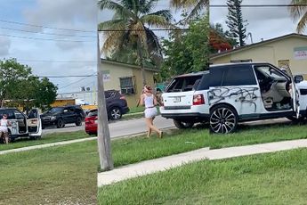 Vrouw in Florida leeft zich met hamer uit op SUV