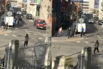 WTF: Vechtpartij met bijlen op klaarlichte dag in Dublin