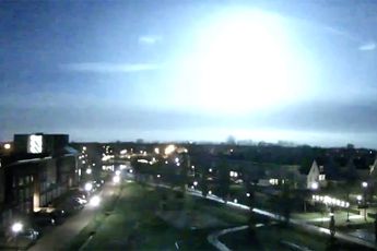 Zonne grote vuurbal: Meteoor gespot afgelopen nacht boven Nederland