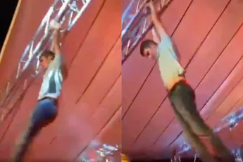 Geprobeerd de tent af te breken en een flinke hoofdpijn aan over gehouden