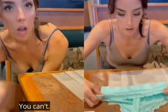 Trekt je date ineens haar slipje uit en begint een DIY project