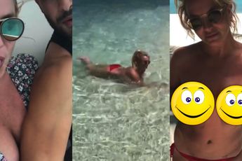 Britney Spears viert beëindiging toezicht vader met vakantie en heeft niet al te veel ingepakt