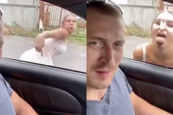 Leuk dansje, maar van dat ramen likken heeft ze echt wel spijt