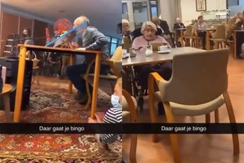 Ondertussen in het bejaardenhuis: Daar gaat je Bingo!