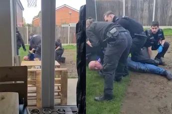 Terminaal zieke man opgepakt na afstrepen tonen blote billen voor snelheidscamera van bucketlist