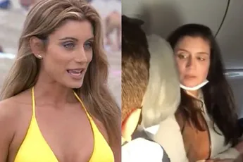 Eenmalige Baywatch actrice Patricia Cornwall bespuugt man tijdens vlucht voor niet dragen mondkapje