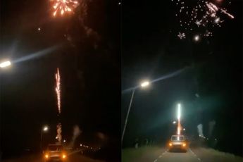 De mooiste Multipla ter wereld schiet vuurwerk de lucht in