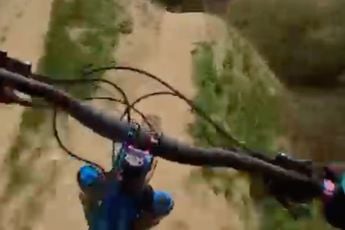 Downhill mountainbikers moeten nog even wat aan de voorrang-regels doen