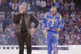 Legendarische Super Bowl Halftime Show met Dr. Dre, Snoop Dogg, Eminem, Mary J. Blige en Kendrick Lamar