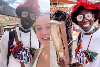 Straatverkoper op Tenerife is gigantische hit: 'Hello chickennugget, very good, very nice'
