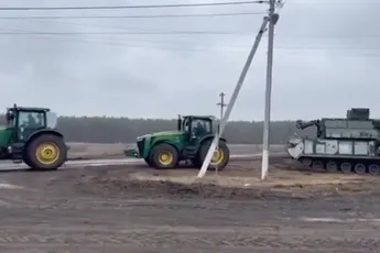 Boertjes in Oekraïne slaan weer toe en hebben Russische tank als buit