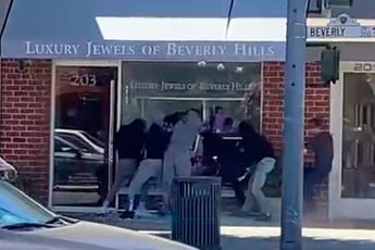Brutale smash-and-grab in Beverly Hills met een buit van 5 miljoen dollar