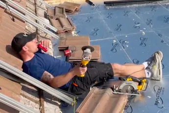 Jens gaat nog even keihard aan de bak voor het weekend begint