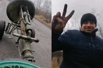 Oekraïense boertjes slaan weer toe en hebben een mortier als buit
