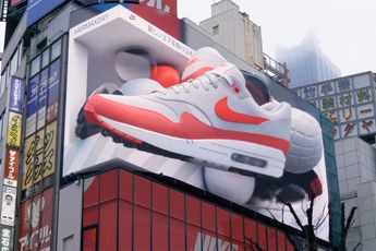 Heel bruut 3D Billboard op Nike Air Max Day in Japan