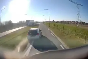 Iemand in het Gelderlandse dorp Beneden-Leeuwen heeft haast
