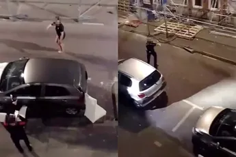Vrouw wil man steken, maar wordt getaserd door de politie