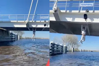 Brughanger in Friesland haalt toch een nat pak