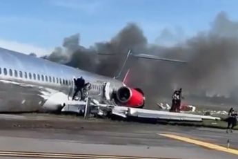 Betere beelden van Red Air crash op Miami Airport