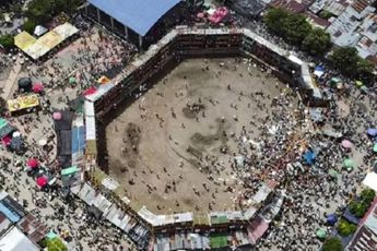 Tribune tijdens stierenvechten deels ingestort in Colombiaanse El Espinal