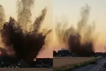 Gecontroleerde ontploffing Amerikaanse bom in Duitse Elsdorf-Giesendorf was een grote klapper