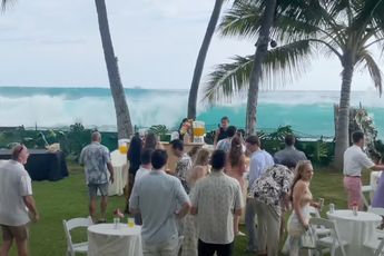Flinke golf maakte eind aan trouwfeest aan zee op Hawaii