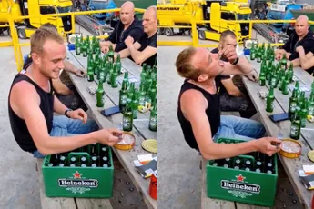 Surströmming challenge na paar flessen Spa geel prima te doen