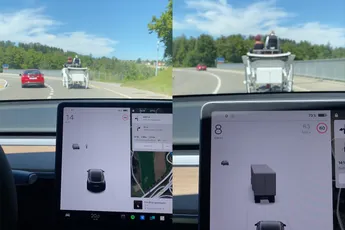 Computer Tesla Model Y snapt het even niet