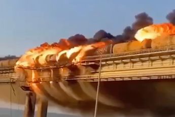 Explosie op strategische brug tussen Krim en Rusland