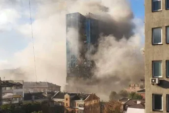 101 Tower in Kiev slechts beschadigd na raketaanval