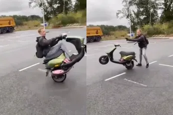 Casper moet ondanks wheelie skills toch de bosjes in