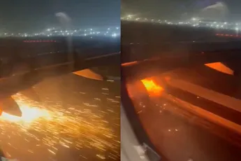 Motor van IndiGo Airbus A320 in de hens en dus mooi niet opstijgen