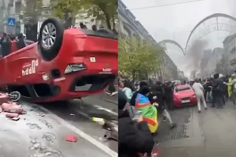 Brussel is een 'oorlogsgebied' na door Marokko gewonnen WK-wedstrijd