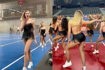 De 'Warsaw Cheerleaders' zijn aangenaam om naar te gluren