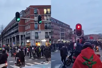 Ook rellen in Den Haag en Rotterdam na winst Marokko op WK in Qatar
