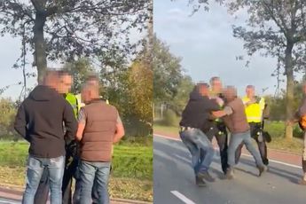 Video mannen mishandelen politieagenten in Venlo
