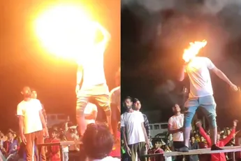 Vuurspuwer krijgt stevige klappen om de schade te beperken