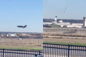 Verticale landing met F-35 Lightning II straaljager ging niet helemaal lekker