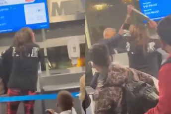 Wederom draait een vrouw door op de luchthaven van Miami