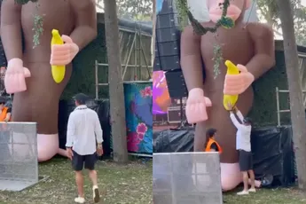 Bijzonder flauw grapje tijdens festival Down Under