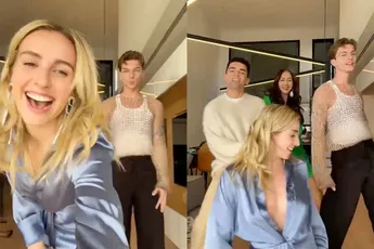 Iris Enthoven heeft ze los in de tas en enorm veel vertrouwen in jurkje