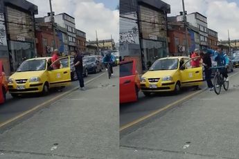 Ouderwetse klets na zoveelste verkeersopstopping in Colombiaanse Bogota