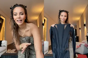 Wow, Monica Geuze ziet er heel goed uit in catsuit van Mugler