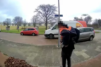 Je bent bezorger en je ziet een berg bladeren, wat doe je?