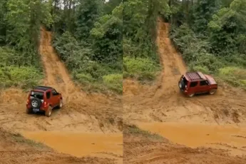 Was het niet de bedoeling de heuvel op te rijden?