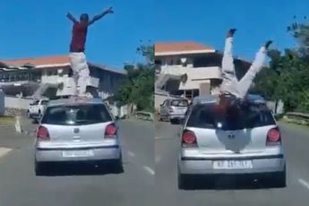 Zuid-Afrikaan breekt zijn nek na idioterie op een auto