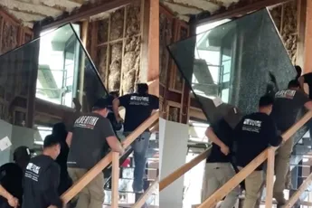 Veiligheidsglas blijkt hartstikke veilig als het tegenzit