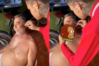 Vader kan geintje met het speeltje voor moeder niet waarderen