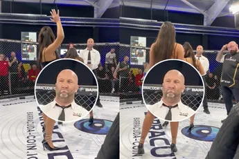 Ook een mooie sport: Dames slaan elkaar een rood achterwerk